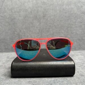 Goodr Carl Is My Co-Pilot Aviator Sunglasses Red Blue Mirrored Lens Polarized